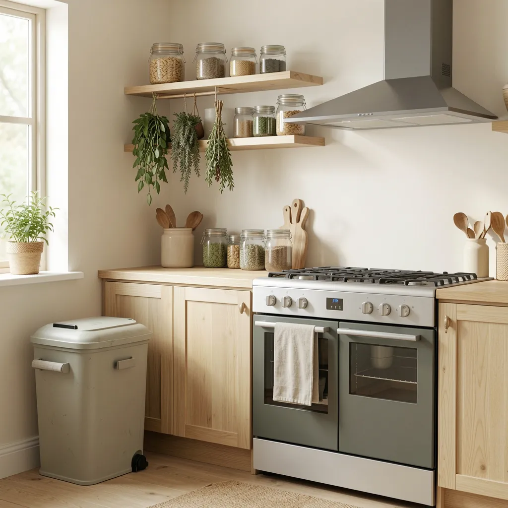 Natural wood and stone contact background